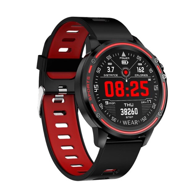 Чоловічий розумний смарт-годинник Full Touch Screen Sports Smart Watch NL87 Чорно-червоний від компанії А11 - фото 1