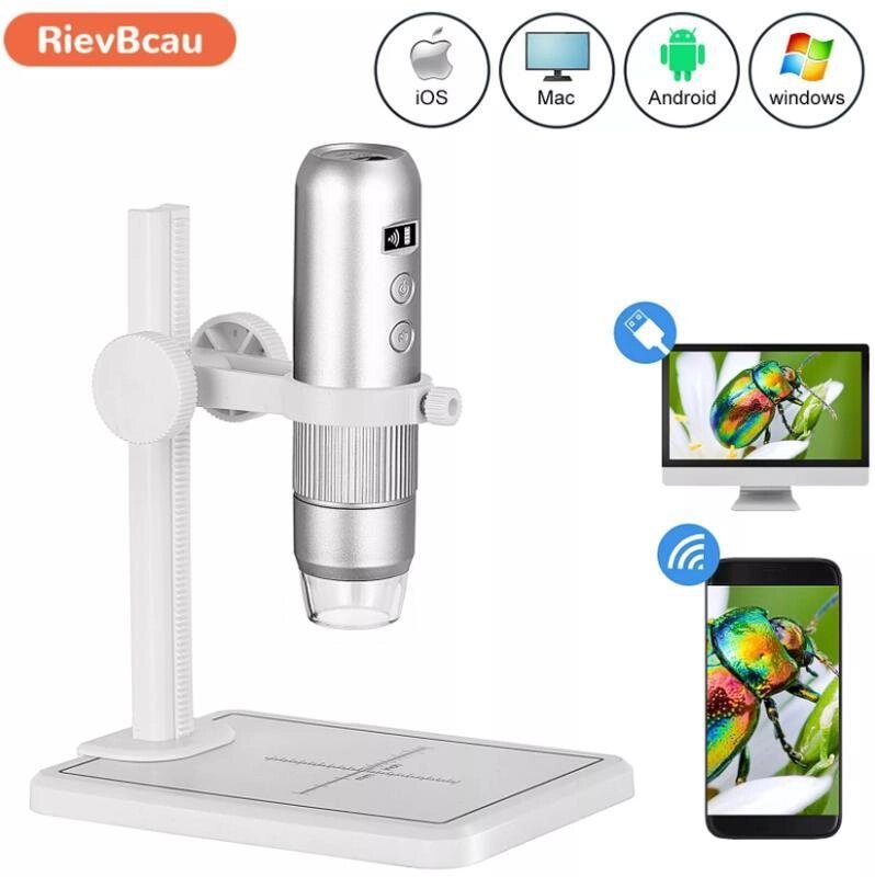 Цифровий мікроскоп Wi-Fi 1000Х HD 1080P Digital Microscope для телефона, смартфона, планшета VVF776 від компанії А11 - фото 1