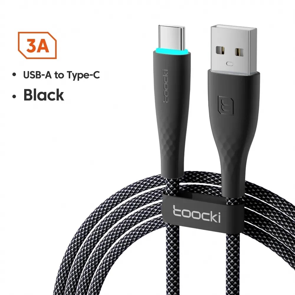 Кабель швидкого заряджання Quick Charge 3.0 USB — Type-C 1 метр FO545. Зарядний дріт шнур для телефона смартфона від компанії А11 - фото 1