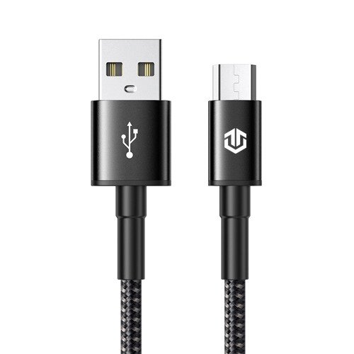 Кабель швидкого заряджання Tiegem 2.5A USB — Micro USB 1 метр VF73133 Чорний від компанії А11 - фото 1