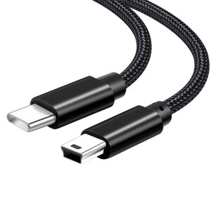 Кабель USB 2.4 — mini USB 1 метр AJ39-1 чорний. шнур зарядка mini USB to USB. есб — міні юсб