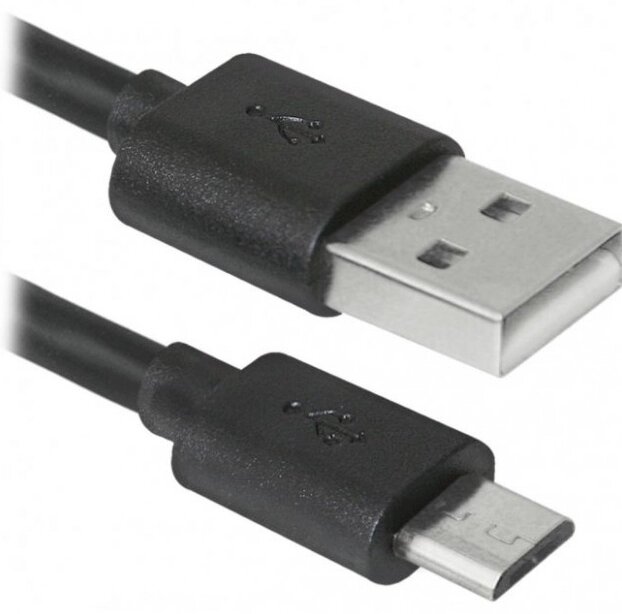 Кабель USB — Micro USB 20 см CE816325 Чорний від компанії А11 - фото 1