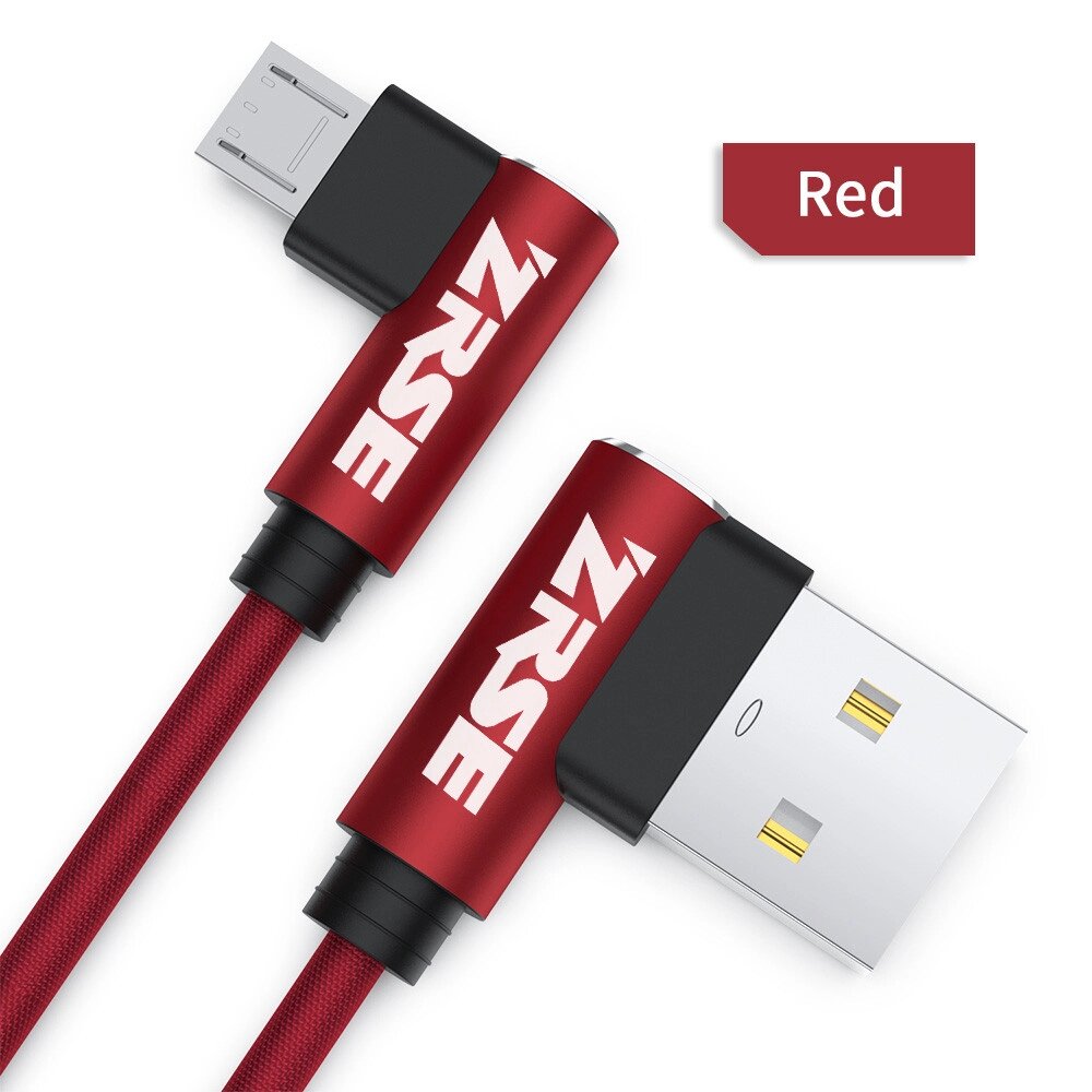 Кабель Zrse 2.4A USB — Micro USB 1 метр AS893211 Червоний від компанії А11 - фото 1