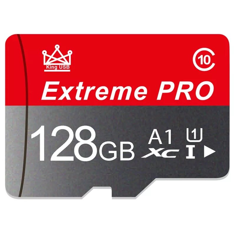 Карта пам'яті, Флешка TF card MicroSD 128GB Class 10 + SD Adapter мікро сд 128 гігабайт для телефону ExtremePRO-128JU від компанії А11 - фото 1