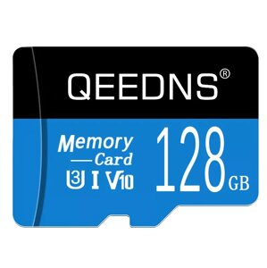 Карта пам'яті, Флешка TF card MicroSD 128GB Class 10 + SD Adapter мікро сд 128 гігабайт для телефону QNS-128