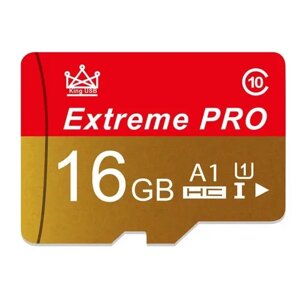 Картка пам'яті, Флешка TF card MicroSD 16 GB Class 10 + SD Adapter мікрод 16 гб для телефона ExtremePRO-16CV