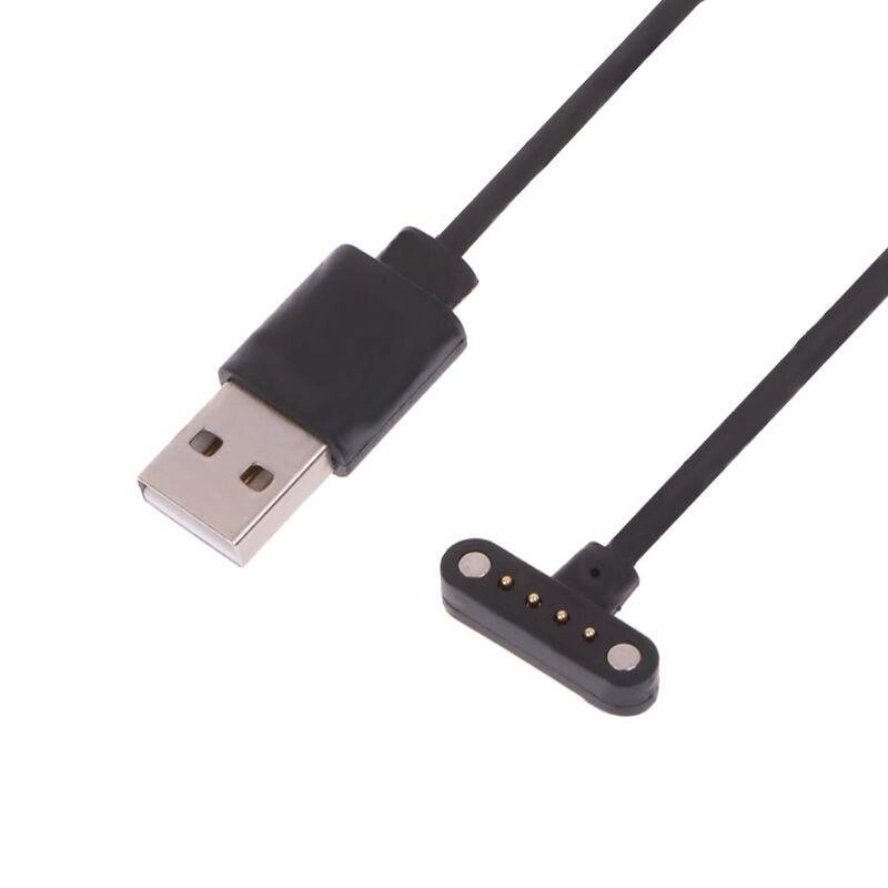 Магнітний зарядний пристрій для смарт-годинника Т-подібний USB — 4Pin SD22213. Заряджання для смарт-годинника від компанії А11 - фото 1