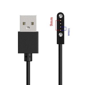 Магнітний зарядний пристрій для смарт-годинника USB — 4Pin/3mm GH009. Заряджання для смарт-годинника