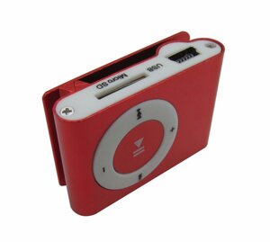 MP3 плеєр кліпса Aluminum Player TY33195 Червоний