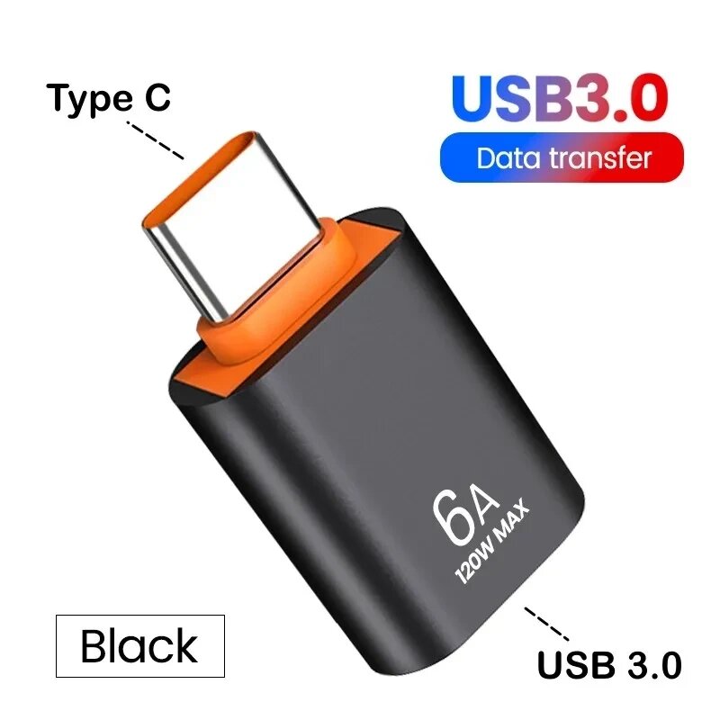 Перехідник, адаптер OTG Type-C — USB 3.0 для смартфона, телефона SWE86-3 від компанії А11 - фото 1