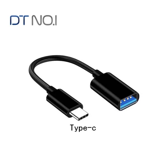 Перехідник, адаптер OTG USB 3.0 — Type-C для смартфона, телефона DT48 від компанії А11 - фото 1