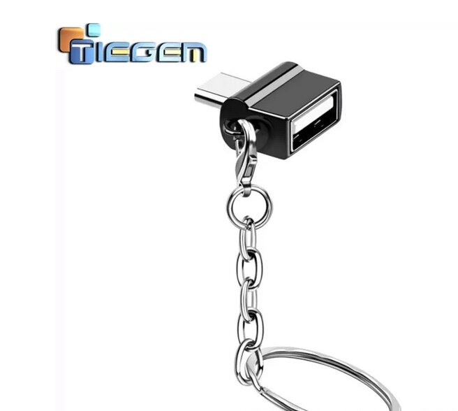 Перехідник, адаптер OTG USB — Type-C для смартфона, телефона Tiegem FR21B від компанії А11 - фото 1