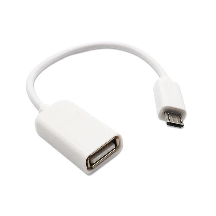 Перехідник OTG USB — Micro USB для смартфона RT9923 Білий від компанії А11 - фото 1