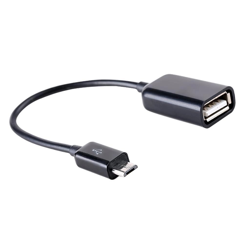 Перехідник OTG USB — Micro USB для смартфона RT9923 Чорний від компанії А11 - фото 1