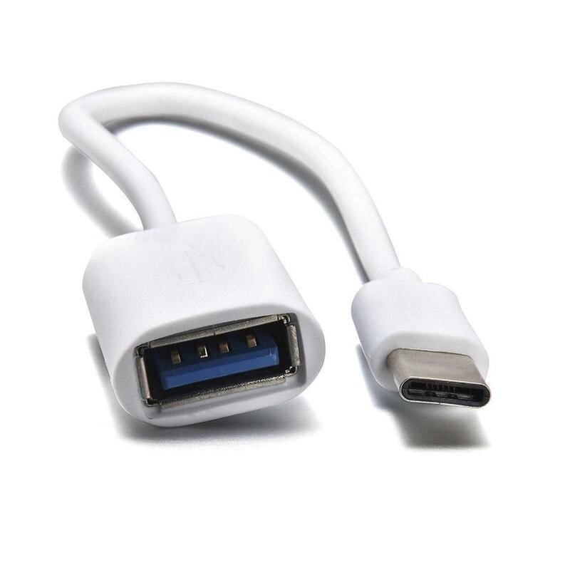 Перехідник OTG USB — Type-C для смартфона CD541 Білий від компанії А11 - фото 1