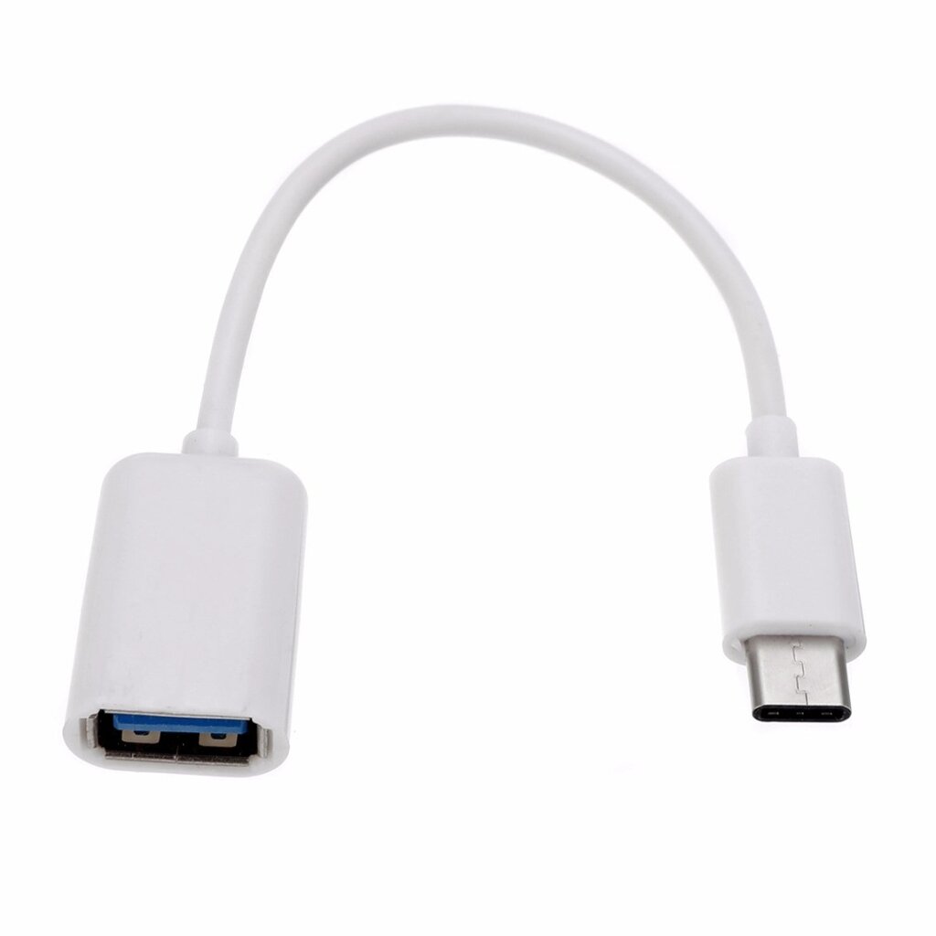 Перехідник OTG USB — Type-C для смартфона WS490 Білий від компанії А11 - фото 1