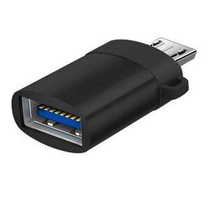 Перехідник OTG USB — Micro USB для смартфона, телефона. OTG адаптер MicroUSB QF51B