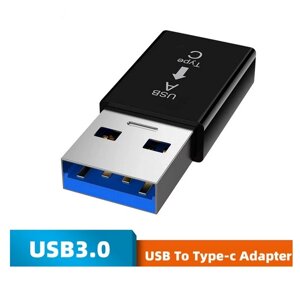 Переходник USB 3.0 Male to Type-C Female Adapter Converter. Адаптер TypeC (мама) USB (тато) JK54DB