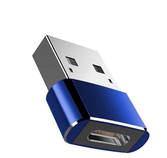 Переходник USB Male to Type-C Female Adapter Converter. Адаптер TypeC (мама) — USB (тато) VE03Q від компанії А11 - фото 1