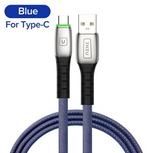 Кабель швидкого заряджання Quick Charge 3.1 A Iniu USB — Type-C 1 метр CD31154 Синій