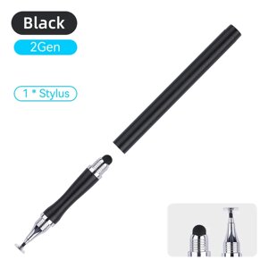 Універсальний стилус 2в1 Stylus Touch Pen для смартфона, телефона, планшета, сенсорного екрана 2CFD Чорний