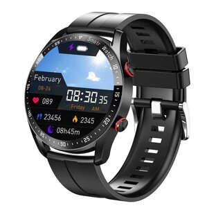 Чоловічий розумний смарт-годинник Smart Watch/Фітнес браслет трекер LO439-2 Чорний