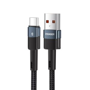 Кабель для швидкого заряджання Quick Charge 3A USB — Type-C 0.5 метра GJ33T. Шнур для заряджання телефона