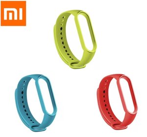 Силіконовий ремінець (3 штуки) для фітнес-браслета Xiaomi Mi Band M3/M4. Ремешок для Xiaomi Mi Band 3/4 EW43-3