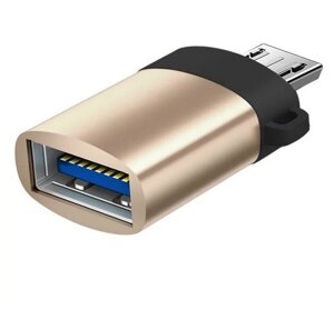 Перехідник OTG USB — Micro USB для смартфона, телефона. OTG адаптер MicroUSB QF51G