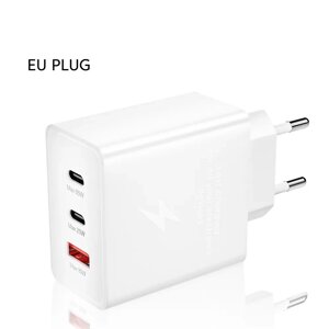 Мережевий зарядний пристрій для швидкого заряджання 65 W PD Type-C USB QC 3.0 Зарядний блок Заряджання для телефона X4B