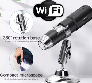 Wi-Fi цифровий мікроскоп 1000Х HD 1080P Digital Microscope для телефона, смартфона, планшета XT832