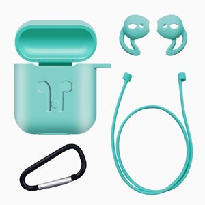 Чохол для AirPods — 4 предмети T7122246 Бірюзовий