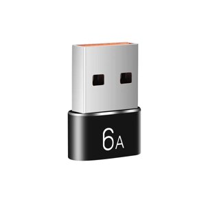 Переходник USB Male to Type-C Female Adapter Converter QK82-2. Адаптер Type C (мама) — USB (тато)