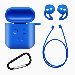 Чохол для AirPods — 4 предмети T7122246 Синій