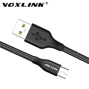 Кабель Voxlink 2A USB — Micro USB 1 метр RX33321 Чорний