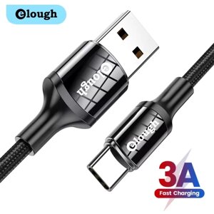 Кабель швидкого заряджання Quick Charge 3A USB — Type-C 1 метр DQ225 Чорний