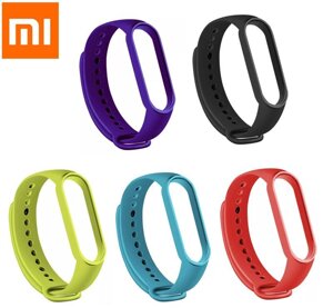 Силіконовий ремінець (5 штук) для фітнес-браслета Xiaomi Mi Band M3/M4. Ремешок для Xiaomi Mi Band 3/4 EW22-5