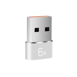 Переходник USB Male to Type-C Female Adapter Converter QK82-1. Адаптер Type C (мама) — USB (тато)