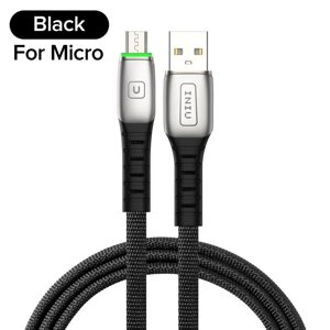 Кабель швидкого заряджання Inui 3.1 A USB — Micro USB 1 метр QW890004 Чорний