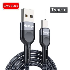 Кабель для швидкого заряджання Quick Charge 3A USB — Type-C 0.5 м WFD03. Шнур для заряджання телефона