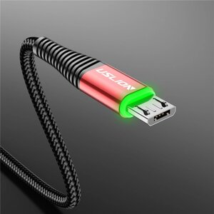 Кабель швидкого заряджання Uslion 3A USB — Micro USB 1 метр DE21421 Червоний