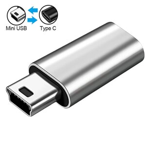 Перехідник адаптер Type-C мама — Mini USB-тато. TypeC to Mini USB QGD003-S