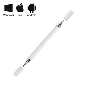 Універсальний стилус Ручка 2в1 Stylus Touch Pen для смартфона, телефона, планшета, сенсорного екрана Білий