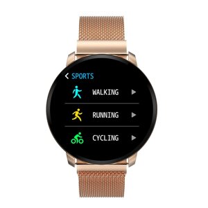 Розумний смарт-годинник Milanese Strap Smart Watch CF68 Золотистий