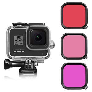 Підводний бокс із фільтрами для GoPro Hero 8 Black SA32346