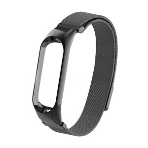 Ремінець Milanese Magnetic для Xiaomi Mi Band 3 Чорний