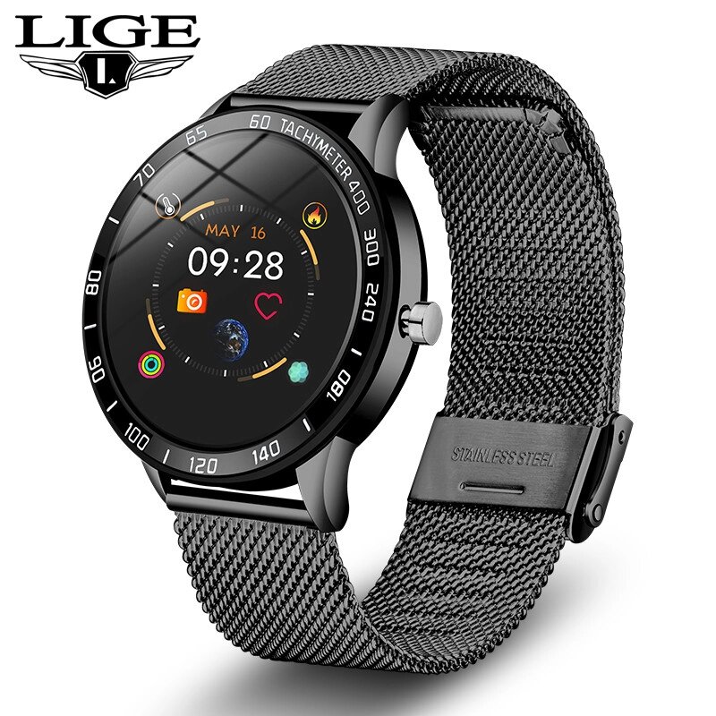 Розумний смарт-годинник Smart Watch Lige HS-B26 Чорний від компанії А11 - фото 1