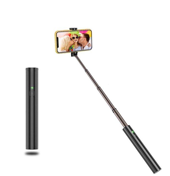 Селфі-монопод Bluetooth Premium Selfie Stick Aluminum DF6 Чорний від компанії А11 - фото 1