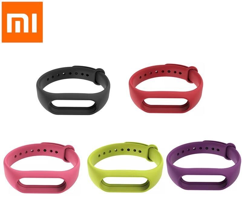 Силіконові ремінці 5 шт. для фітнес-браслета Xiaomi Mi Band M2 VT06-4. Ремешок для Xiaomi Mi Band M2 від компанії А11 - фото 1