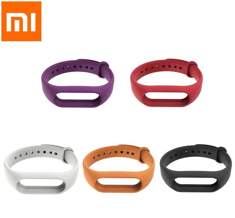 Силіконові ремінці 5 шт. для фітнес-браслета Xiaomi Mi Band M2 VT06-5. Ремешок для Xiaomi Mi Band M2 від компанії А11 - фото 1